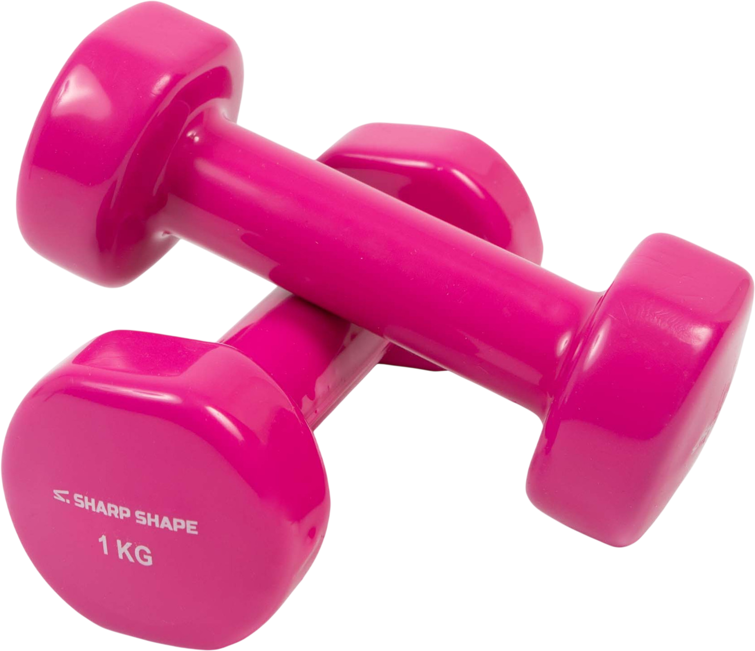 Sharp Shape Vinylové činky 1 kg růžové 2 ks