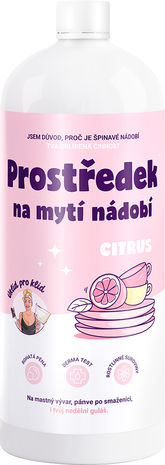 Úklid pro klid Prostředek na mytí nádobí Citrus 1 l