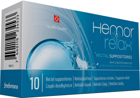 Fytofontana Hemorrelax Rektální čípky 10 ks