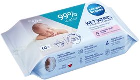 Canpol babies Dětské vlhčené ubrousky 99% vody, 60 ks