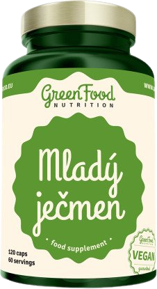 GreenFood Nutrition Mladý ječmen 120 kapslí