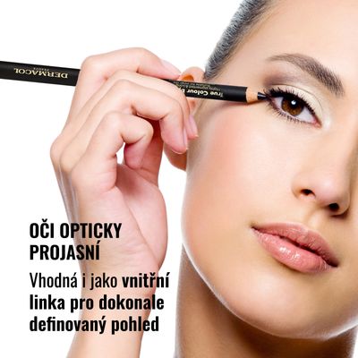 Dermacol True colour dřevěná tužka na oči - Brown 4 g