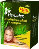 Herbalex Detoxikační náplast s konopím + 40% gratis 10 ks