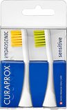 Curaprox Náhradní hlavice hydrosonického kartáčku sensitive žlutá/zelená 2 ks