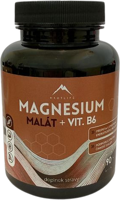 Hrotlife Magnesium malát + vitamín B6 90 kapslí