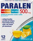 Paralen ® Horký nápoj bez cukru citrón sáčky 12 ks