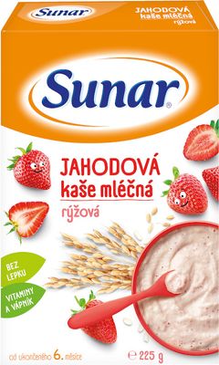 jahodová kaše mléčná rýžová 225 g