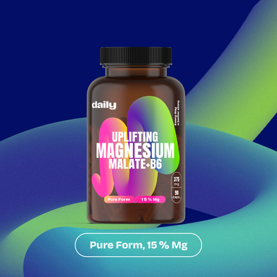 Daily Uplifting Magnesium Malate + B6 90 kapslí