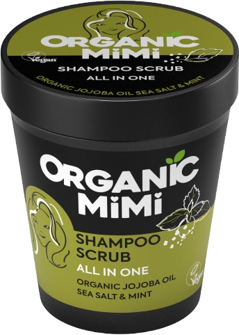 Organic Mimi Sea Salt & Mint All in One Šamponový scrub 280 g