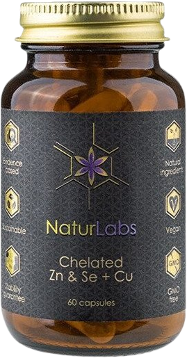 Naturlabs Zinek & Selen chelátové + Měď 60 kapslí