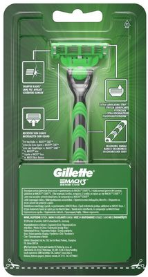 Gillette Mach3 Sensitive holící strojek + 1 hlavice 1 ks