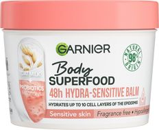 Garnier Body Superfood hydratační balzám s ovesným mlékem a probiotickými frakcemi pro citlivou pokožku, 380 ml