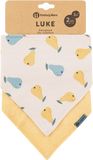 Petite&Mars Bryndák bandana Luke Beige Pears&Intense Ochre 3m+, 2 ks