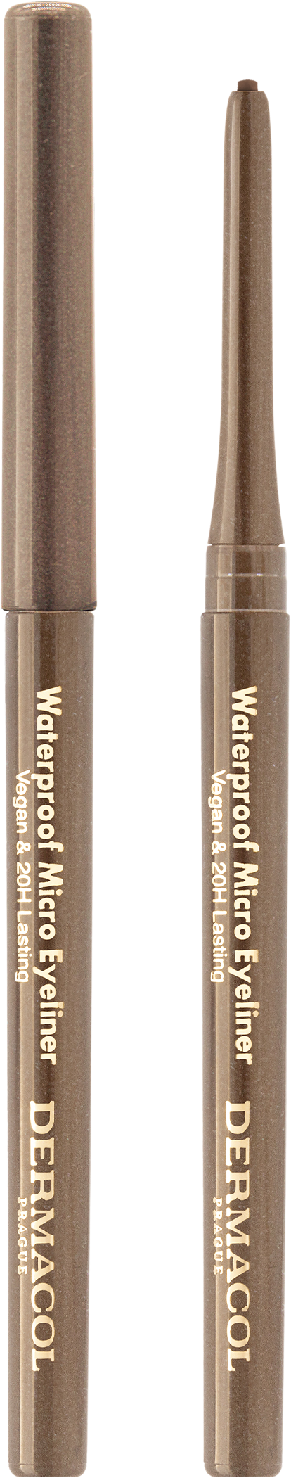 Dermacol Waterproof Micro Eyeliner automatická tužka na oči hnědá 0.08 g