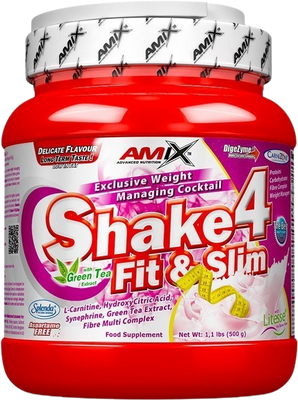 Amix Shake4 Fit&Slim, Strawberry 500 g