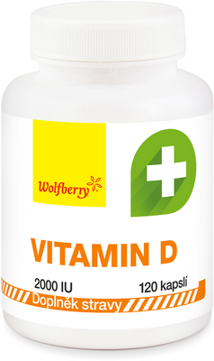 Wolfberry Vitamín D kapsle 120 kapslí
