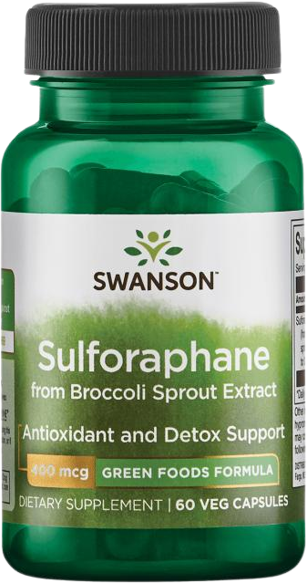Swanson Extract z Klíčků brokolice 400mcg 60 kapslí