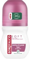 Borotalco Soft Talc and Pink Flower, Roll-on deodorant pro ženy 50 ml