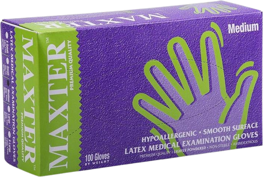 Maxter Rukavice latexové vel.M 100 ks