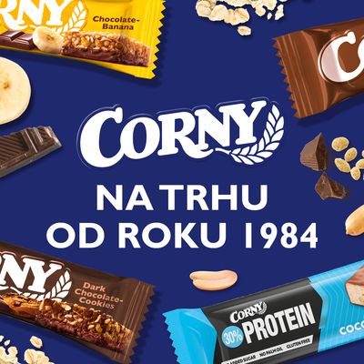 Corny Protein 30 % proteinová tyčinka arašíd karamel 50 g