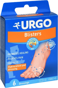 Urgo Blisters Na puchýře hydrokoloidní náplast 6 ks