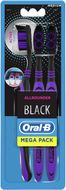 Oral-B Allrounder Black střední zubní kartáček 3 ks