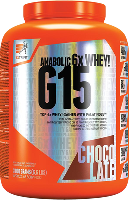 Extrifit G 15 Anabolic Gainer čokoláda 3000 g