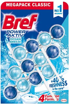 Bref WC blok Power Aktiv Ocean 3 x 50 g