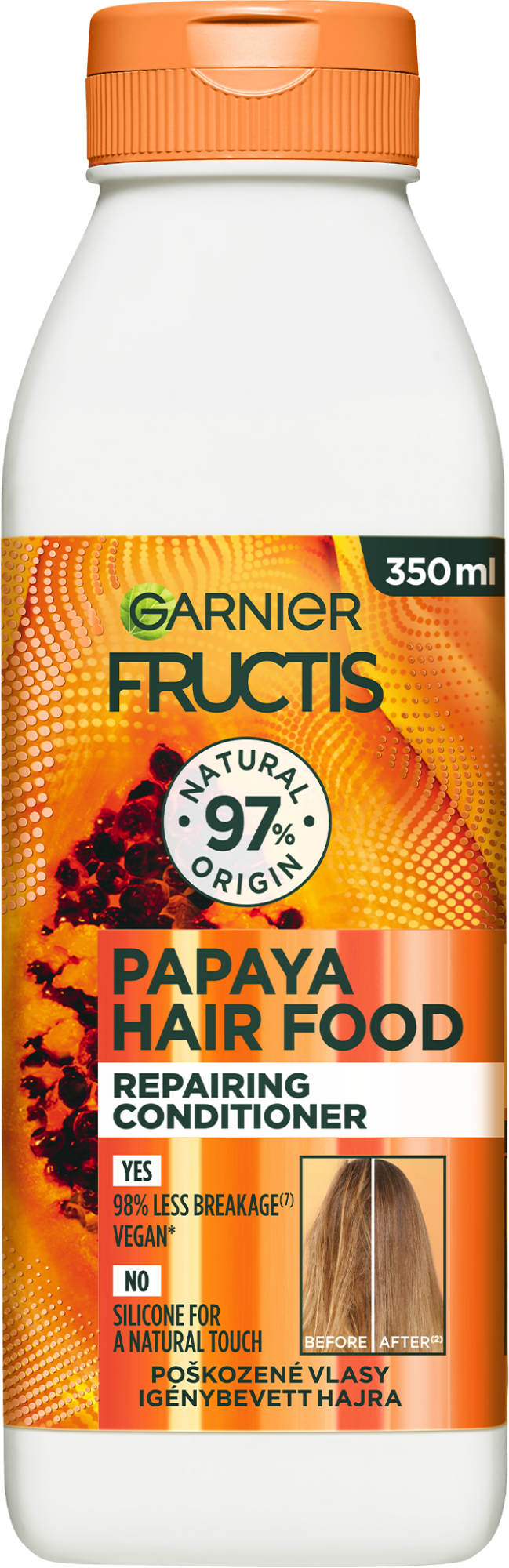 Garnier Fructis Hair Food Papaya balzám na poškozené vlasy 350 ml