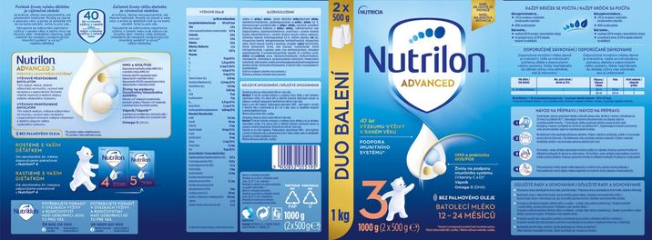Nutrilon Advanced 3 1kg batolecí mléko 1000 g