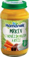 Hamánek Mrkev s hovězím masem a rýží 230 g