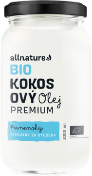Allnature BIO Kokosový olej Premium 1000 ml