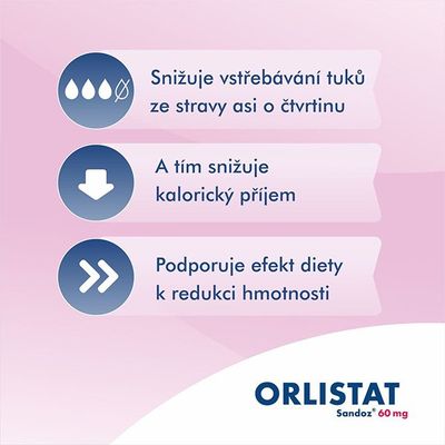 Orlistat SANDOZ® 60 mg, 84 tobolek