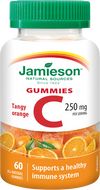 Jamieson Vitamín C Gummies s příchutí pomeranče želatinové pastilky 60 ks