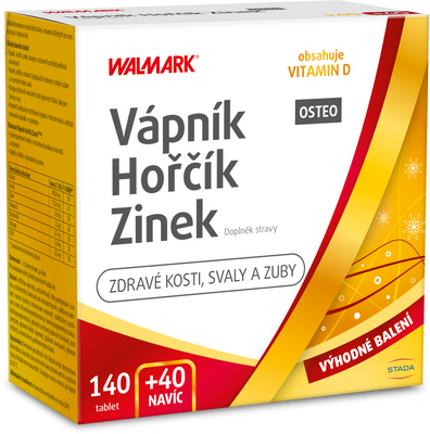 Walmark Vápník, Hořčík, Zinek Osteo 180 tablet