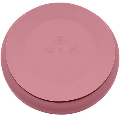 Petite&Mars Set jídelní silikonový TAKE&MATCH Dusty Pink 6m+ 3 ks