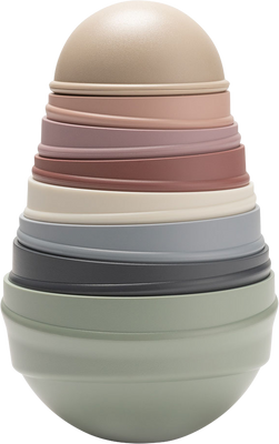 BIBS stohovací balanční věž - Pastel Rainbow