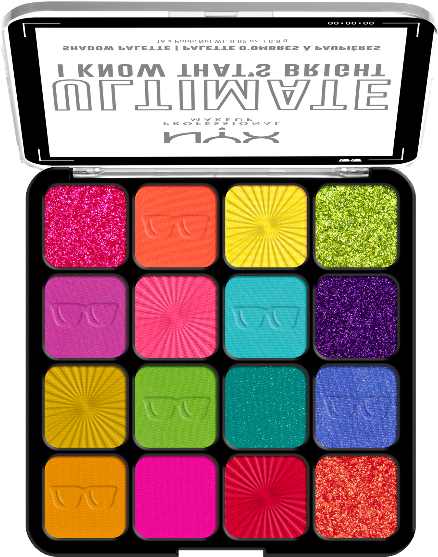 NYX Professional Makeup Ultimate Shadow Palette I Know That's Bright paletka očních stínů