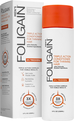 Foligain Triple Action kondicionér proti padání vlasů s 2% trioxidilem pro muže, 236 ml