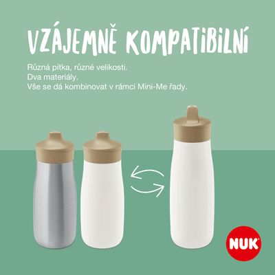 Nuk Láhev Mini-Me PP Flip, zelená 450 ml
