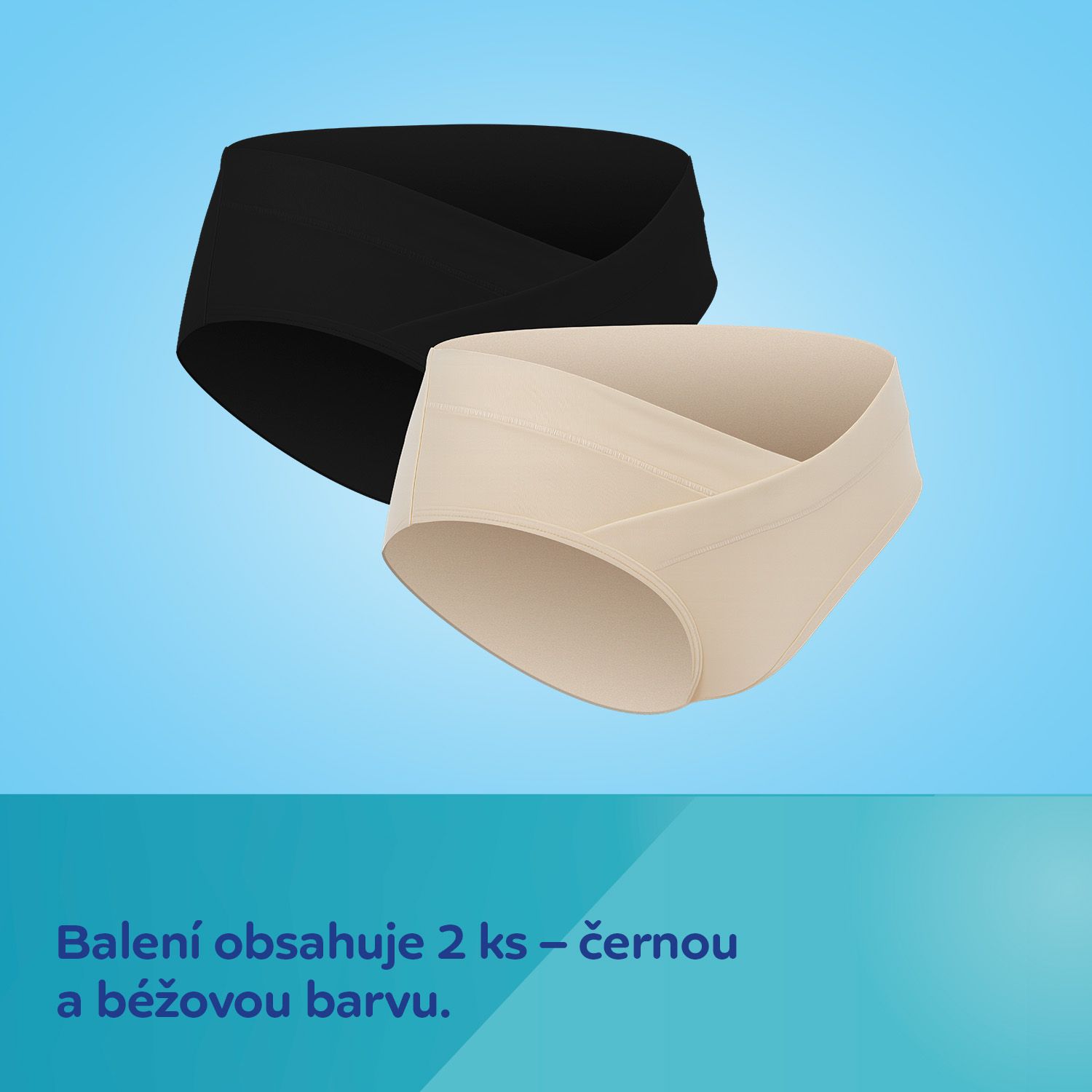 Canpol babies Těhotenské kalhotky s nízkým pasem MumFIT S/M 2 ks