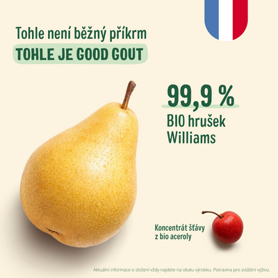 Good Goût BIO Hruška Williams 120 g