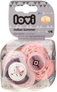 LOVI Dudlík silikonový dynamický Indian Summer Dívka 6-18m 2 ks
