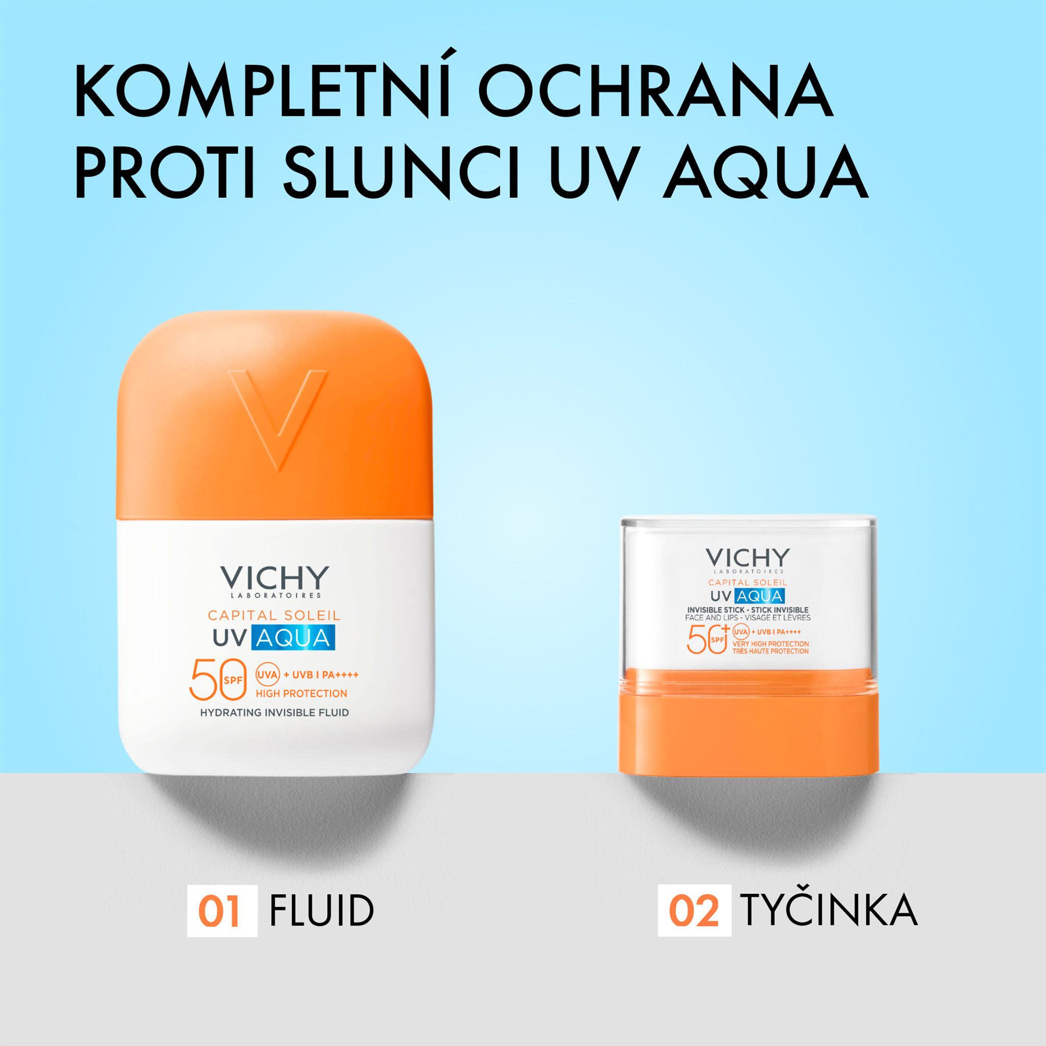 Vichy Capital soleil UV aqua fluid SPF50, 50 ml
