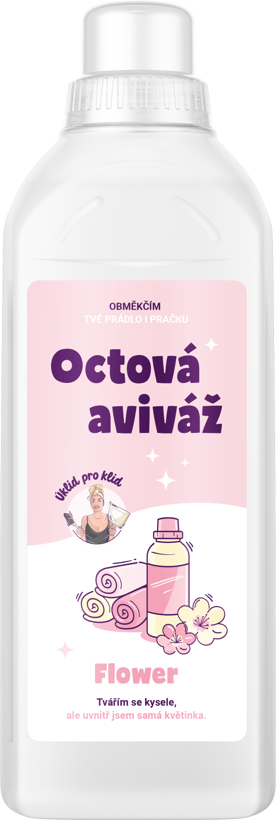 Úklid pro klid Octová aviváž Flower 1 l