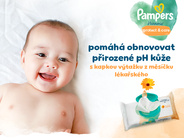 Pampers Harmonie Protect & Care Dětské Čisticí Ubrousky