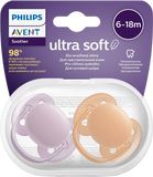 Philips Avent Šidítko Ultrasoft Premium neutral 6-18m dívka 2 ks