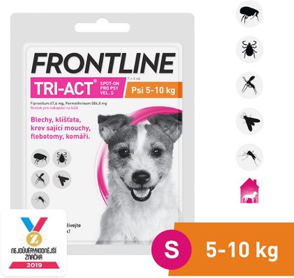 Frontline Tri-Act psi 5-10 kg spot-on 1 ml