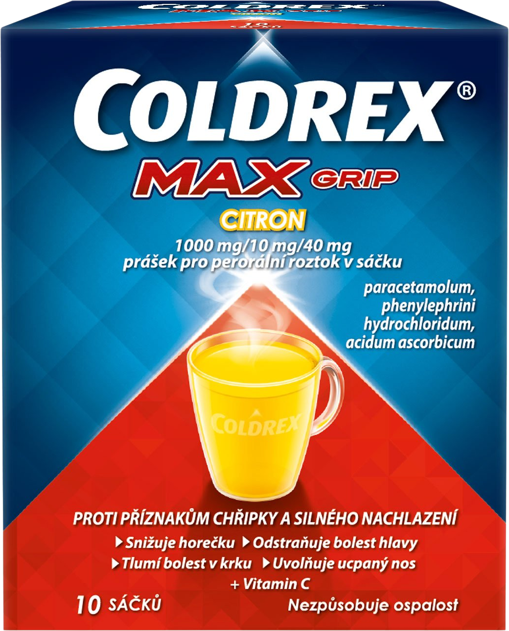 Coldrex MAXGrip Citron horký nápoj 10 sáčků