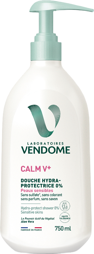 Vendome CALM V+ Ochranný sprchový gel pro citlivou pokožku 0%, 750 ml